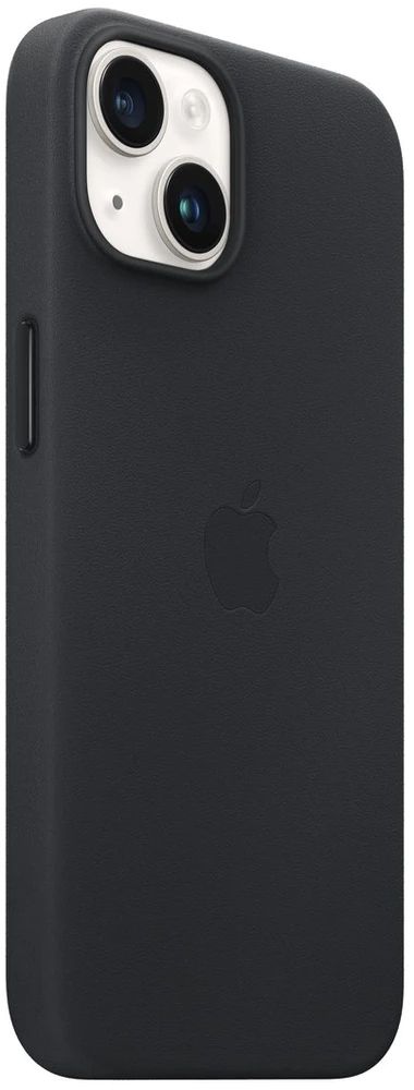 plecki apple do apple iphone 14 leather case czarny