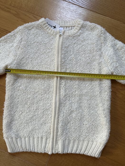 Sweterek nowy bialy r. 146 / 152 nowy z metka komunia