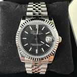 Zegarek automatyczny Seiko Mod Datejust 36mm z czarną tarczą