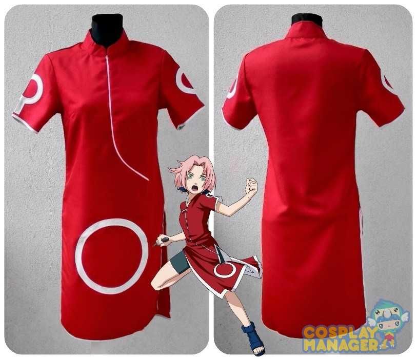 Cosplay Sakura Haruno Naruto anime Nowy rozmiar M