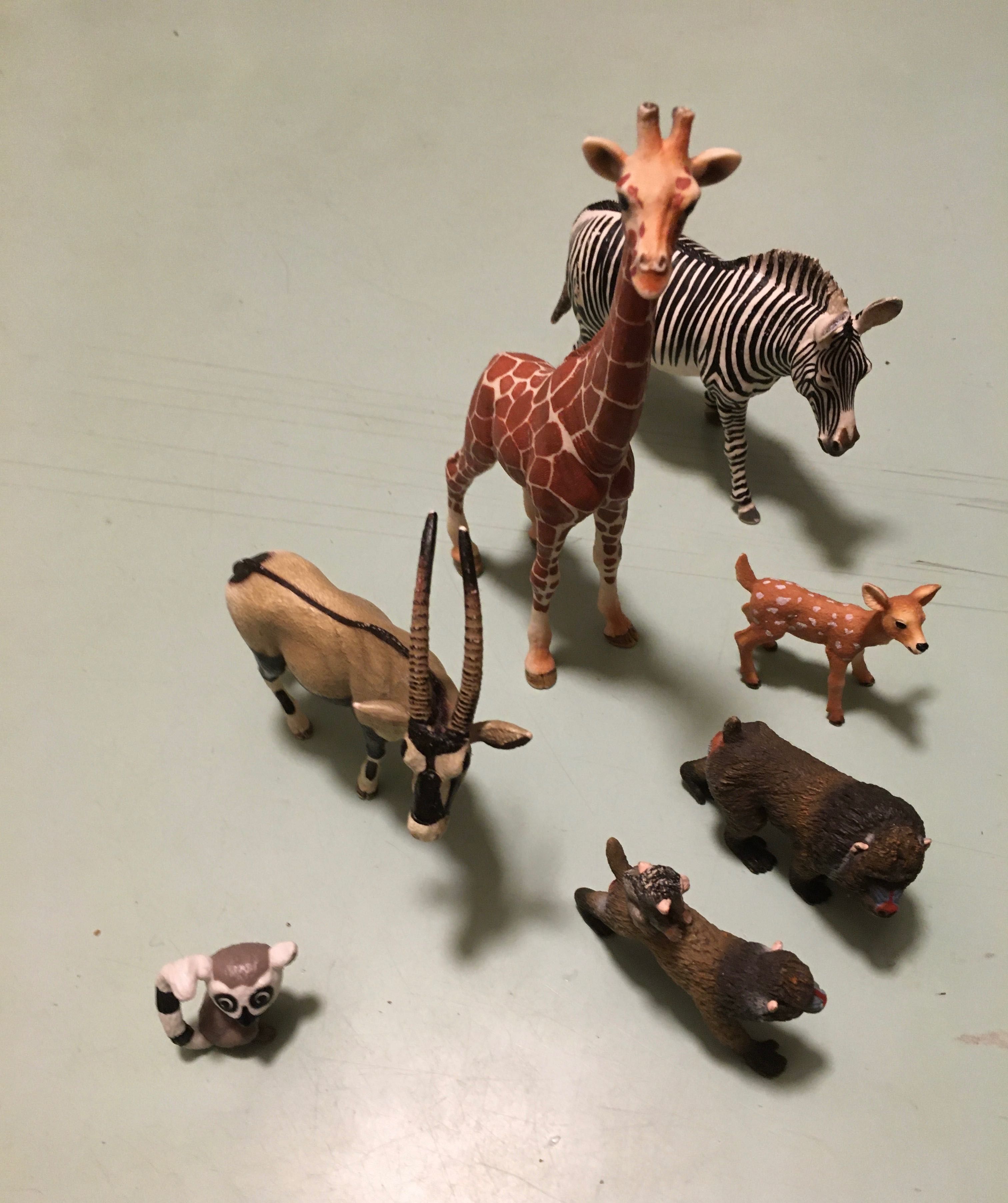 figurki , głównie schleich ,zwierzęta afrykańskie 7 sztuk