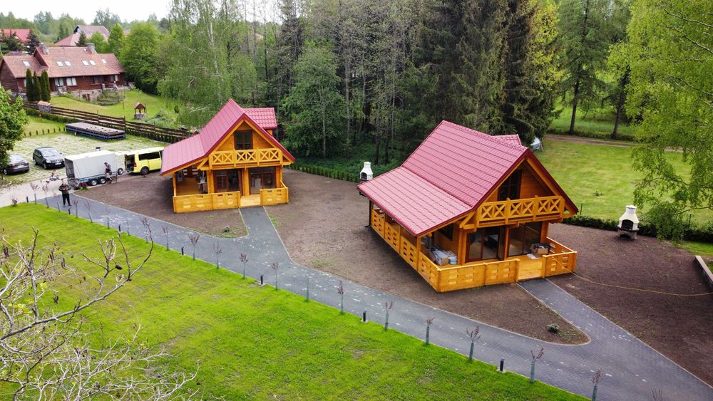 DREWNIANY DOMEK Letniskowy Całoroczny ALICJA II 62 + 35 M2