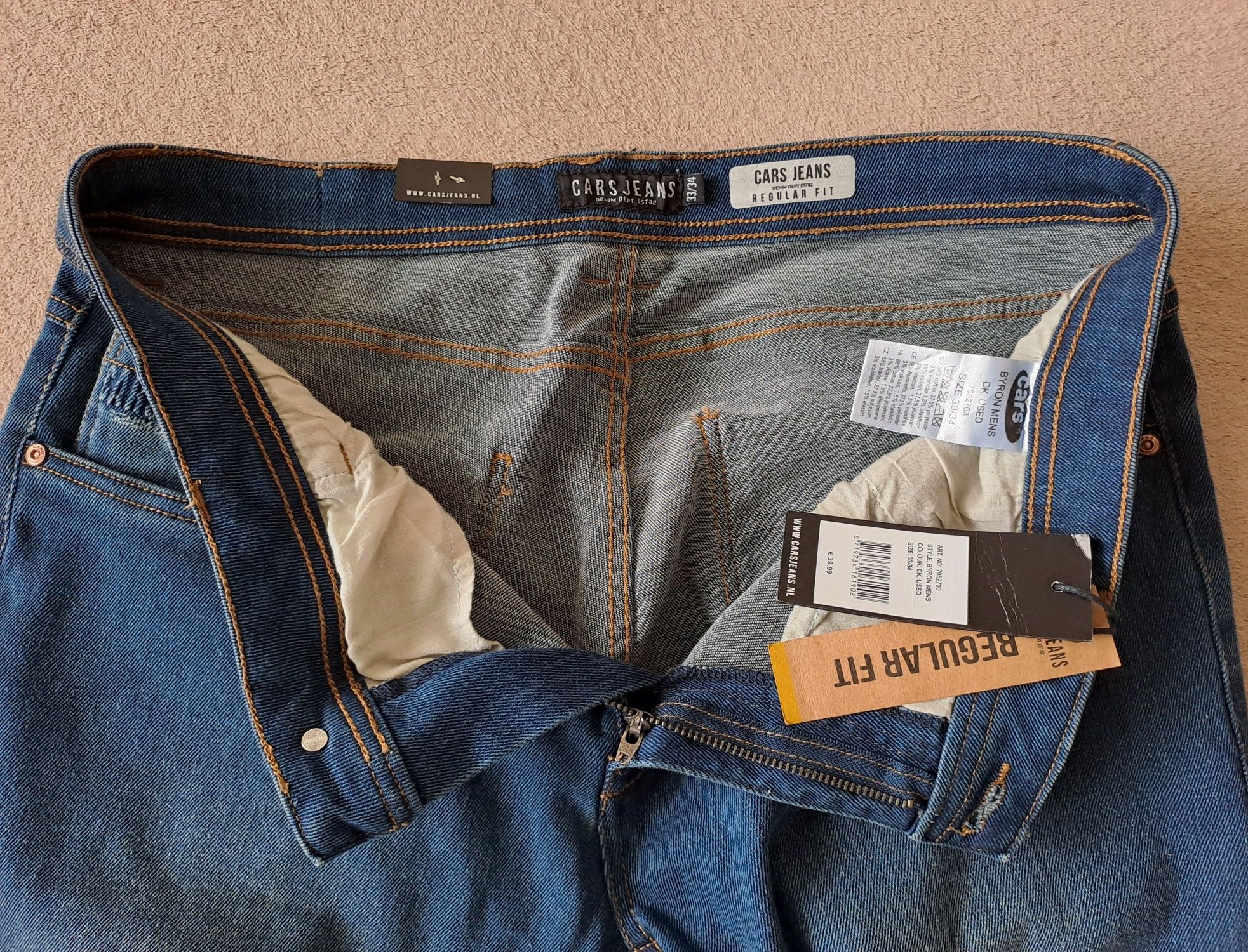 NOWE jeansy CARS roz. 33/34 styl klasyka moda komfort