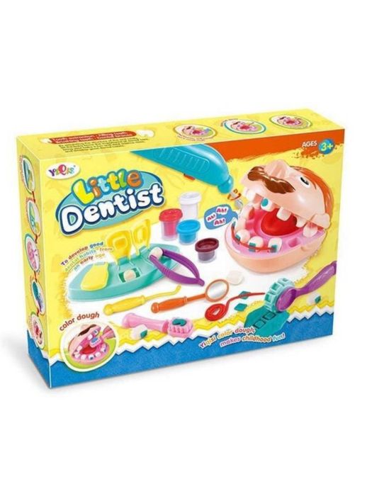 Тісто для ліплення дантист стоматолог 6818-3,тесто для лепки дантист