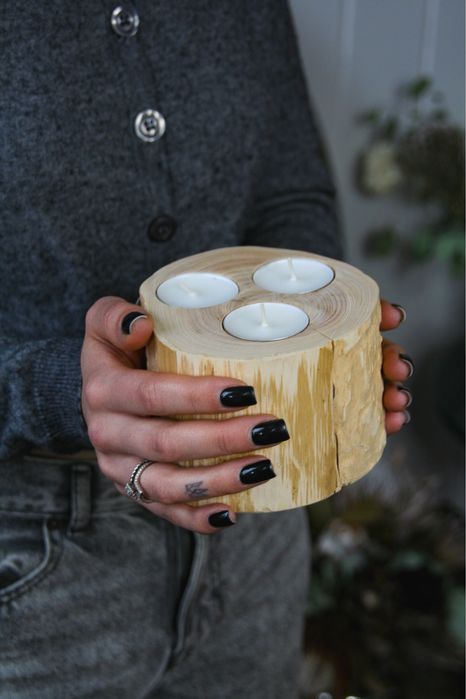 Підсвічники, свічники з дерева