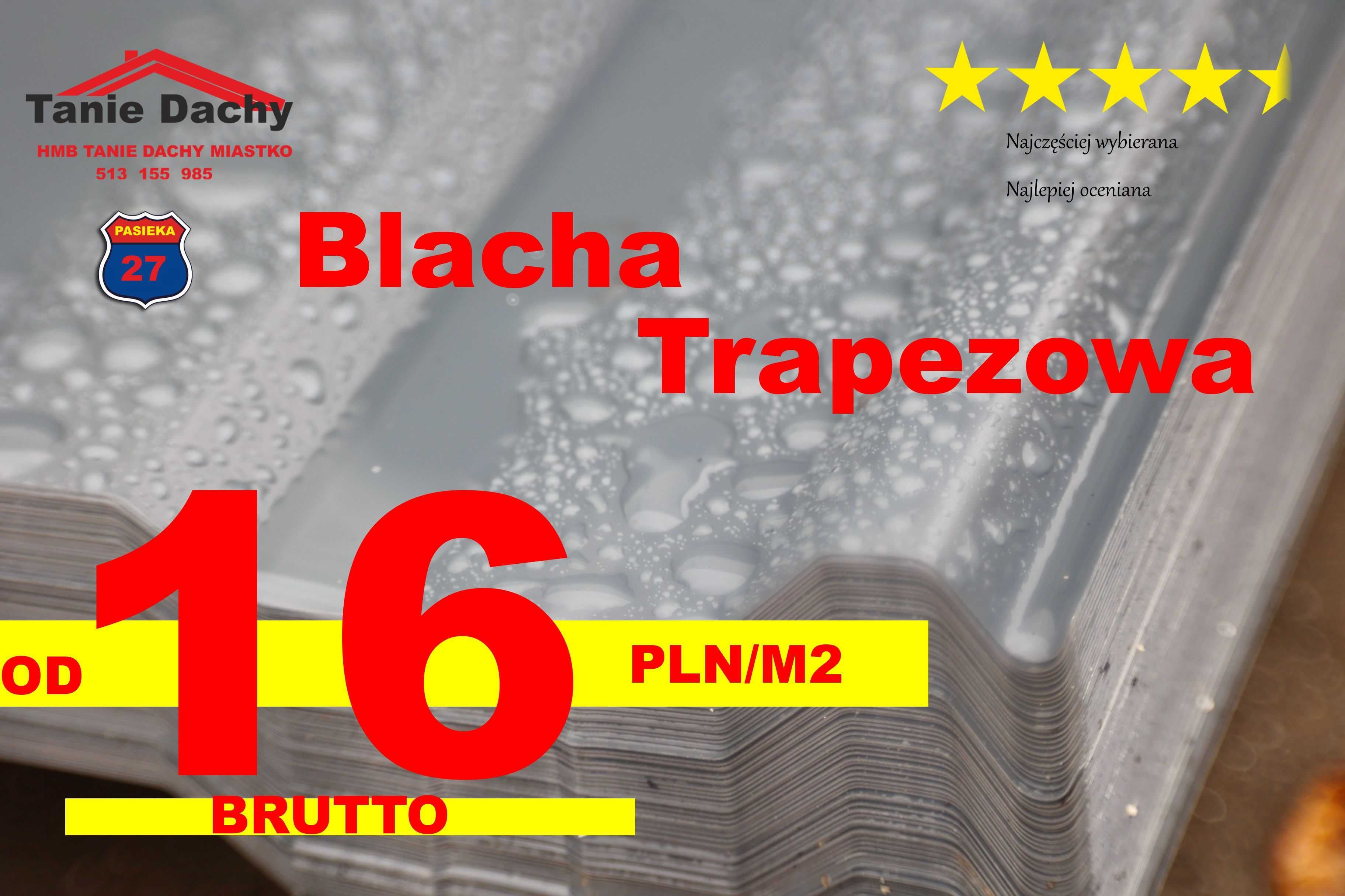 Blacha trapez trapezowa na dach cena brutto
