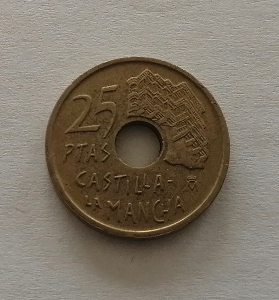 moeda de 25 pesetas 1996