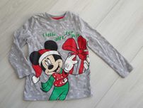 Świąteczna bluzka Disney Mickey szara na święta gwiazdka r. 92 / 98