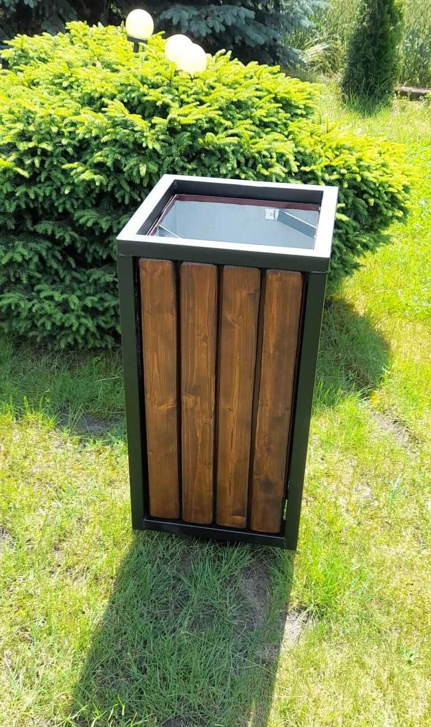 Kosz 60 litrów  z wkładem , parkowy , miejski , producent , atest