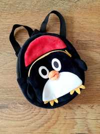 Plecak plecaczek welurowy welur pingwin pingwinek
