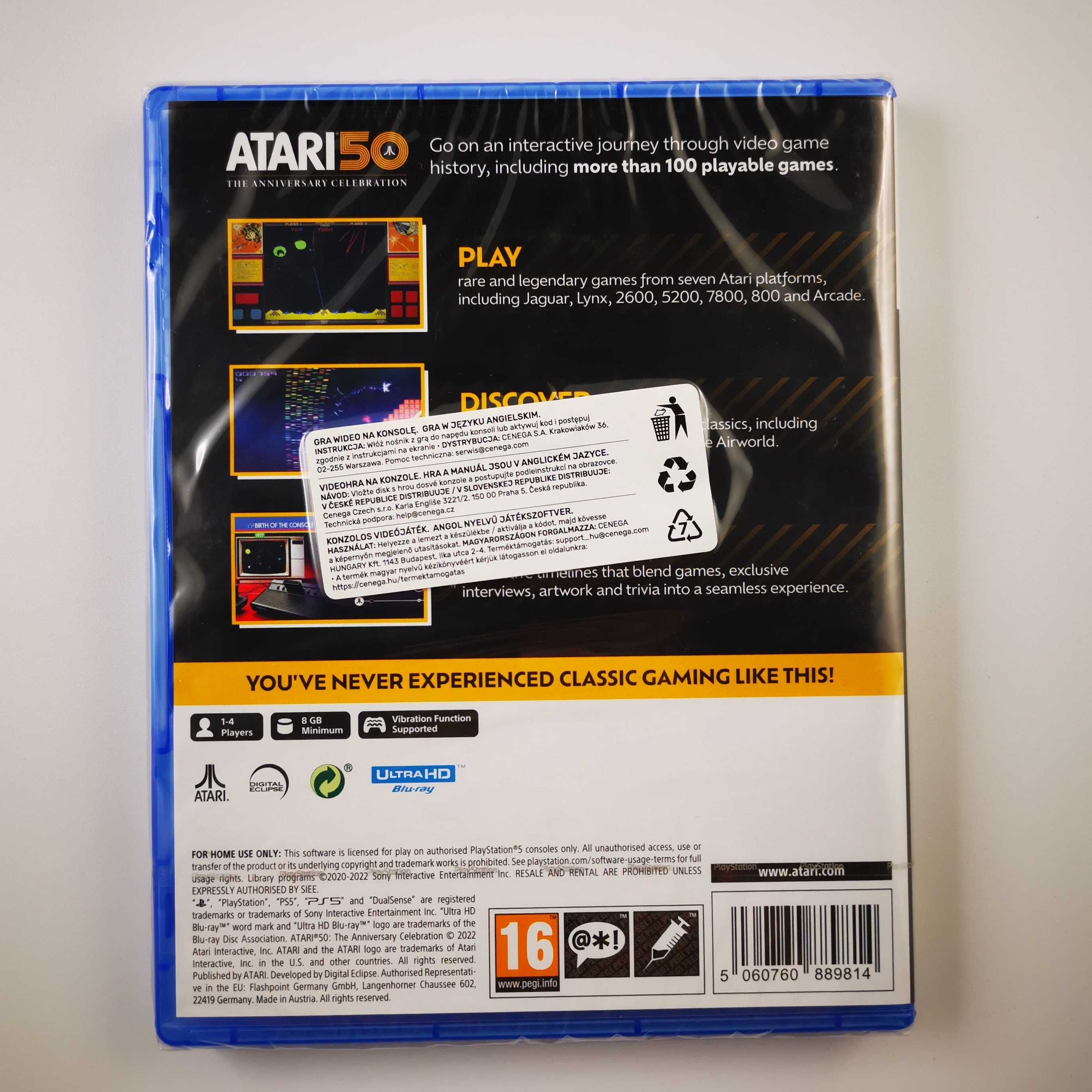 Atari 50 The Anniversary Celebration PS5 Nowa