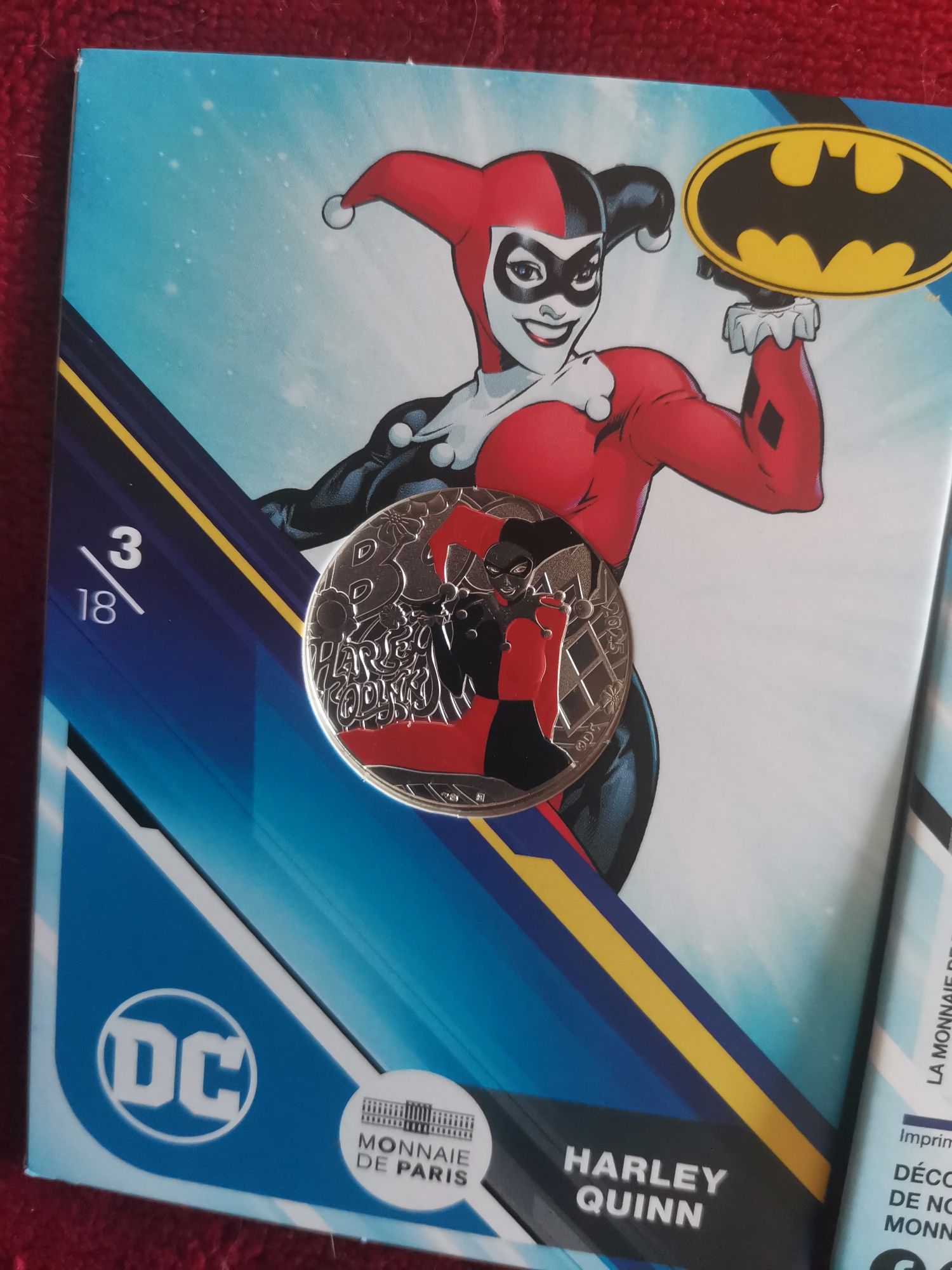 Moedas de 10€ prata - coleção DC Comics