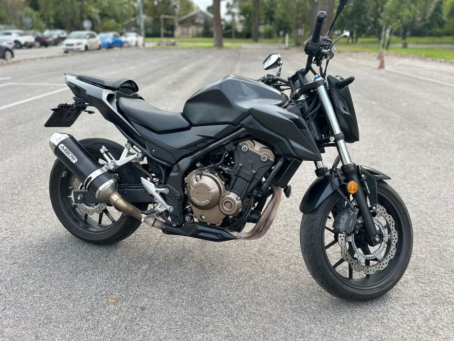 Honda CB 500F czarny mat, wydech arrow