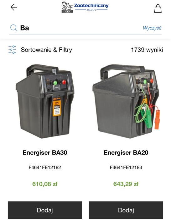 Pastuch gallagher ba30, elektryzator