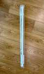 Varão de cortina / barra de chuveiro branca 50–80 cm