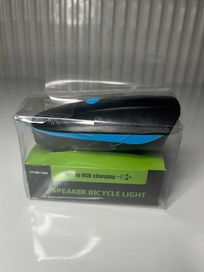 Nowa Akumulatorowa lampa rowerowa led USB klakson