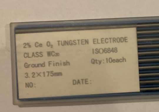 Elektrody wolframowe TIG WC20 szare 3,2x175 mm