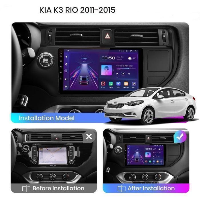 Nawigacja Radio KIA RIO 2011 - 2015 Android Auto Carplay 2GB plus