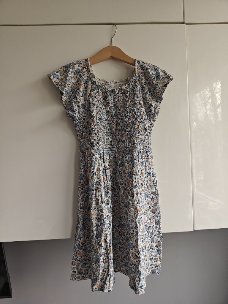 Sukienka lindex kwiaty 110/116