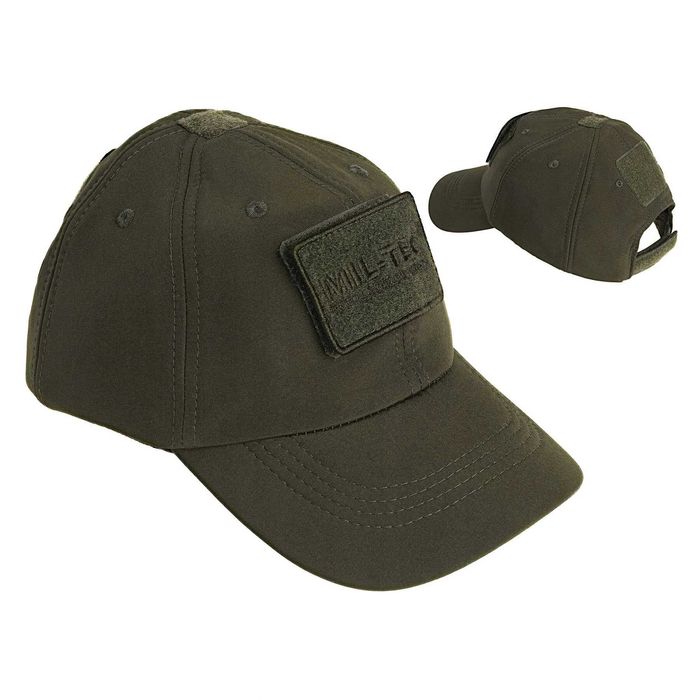 Бейсболка тепла MIL-TEC SoftShell Baseball Olive (на флісі)