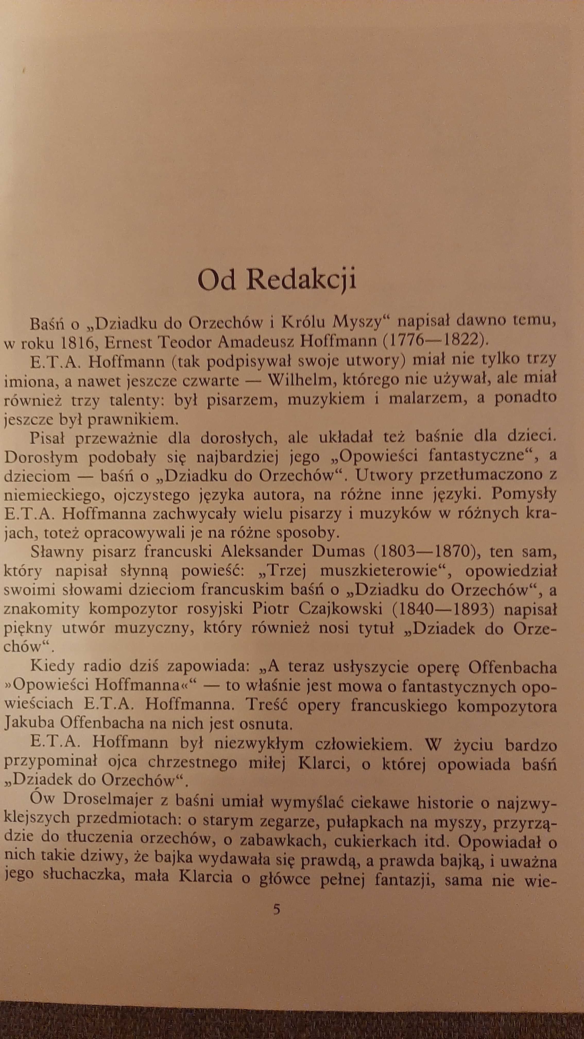 Hoffmann E.T.A. Dziadek do orzechów 1988 il. Bożena Truchanowska