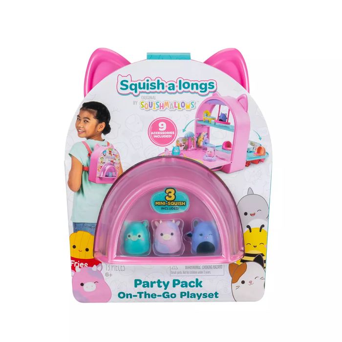 SQUISH A LONGS Zestaw z Figurkami, plecak. Jazwares