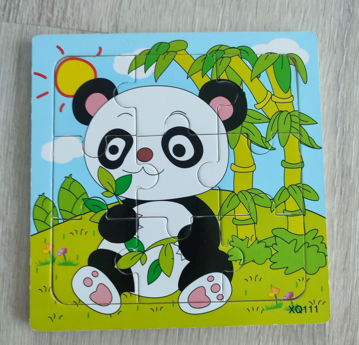 Puzzle drewniane panda