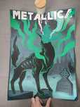 Plakat koncertowy zespołu Metallica z koncertu w Warszawie 21.08.2019r