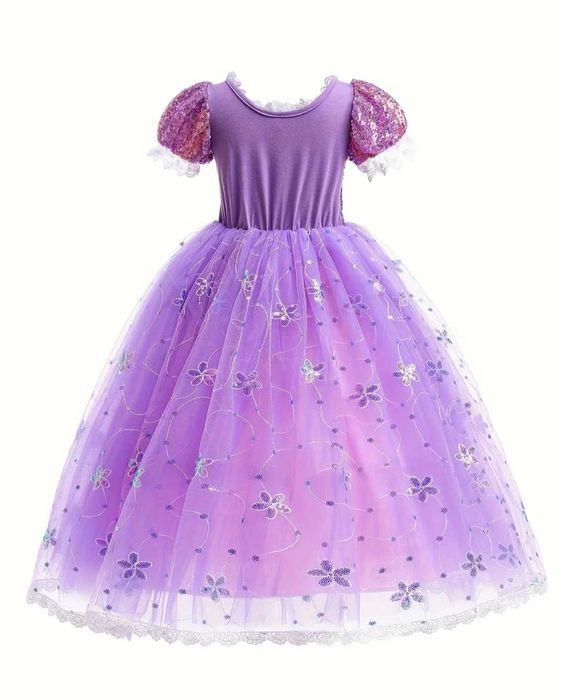 Nowy strój Roszpunka księżniczka wróżka, r. 122 przebranie