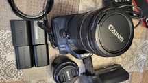 Maquina fotografica Canon 80 d com objetivas e baterias