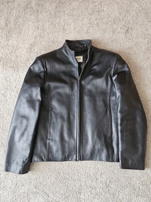 Kurtka męska czarna skóra naturalna