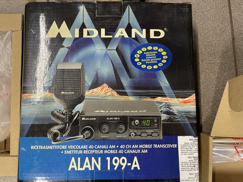CB radio Midland ALAN 199-A antena Magnum 27 MHz