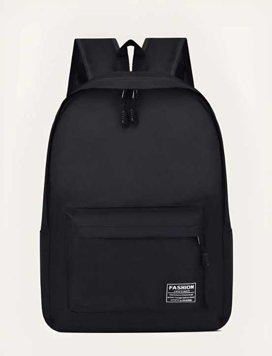 Plecak Damski Miejski Czarny Plecaczek Szkolny Sportowy P39