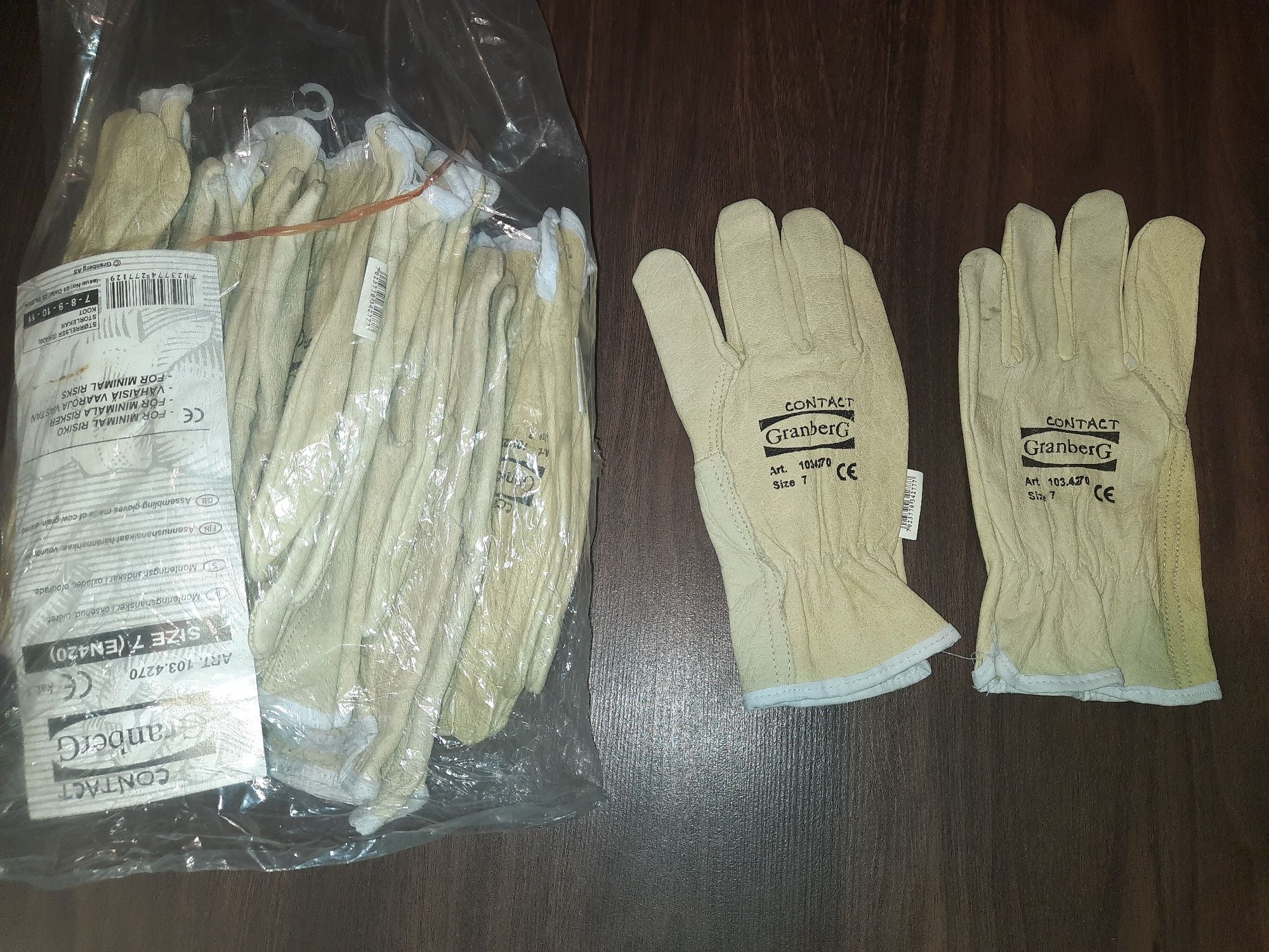 Шкіряні рукавиці Granberg робочі Кожаные перчатки рабочие сварочные