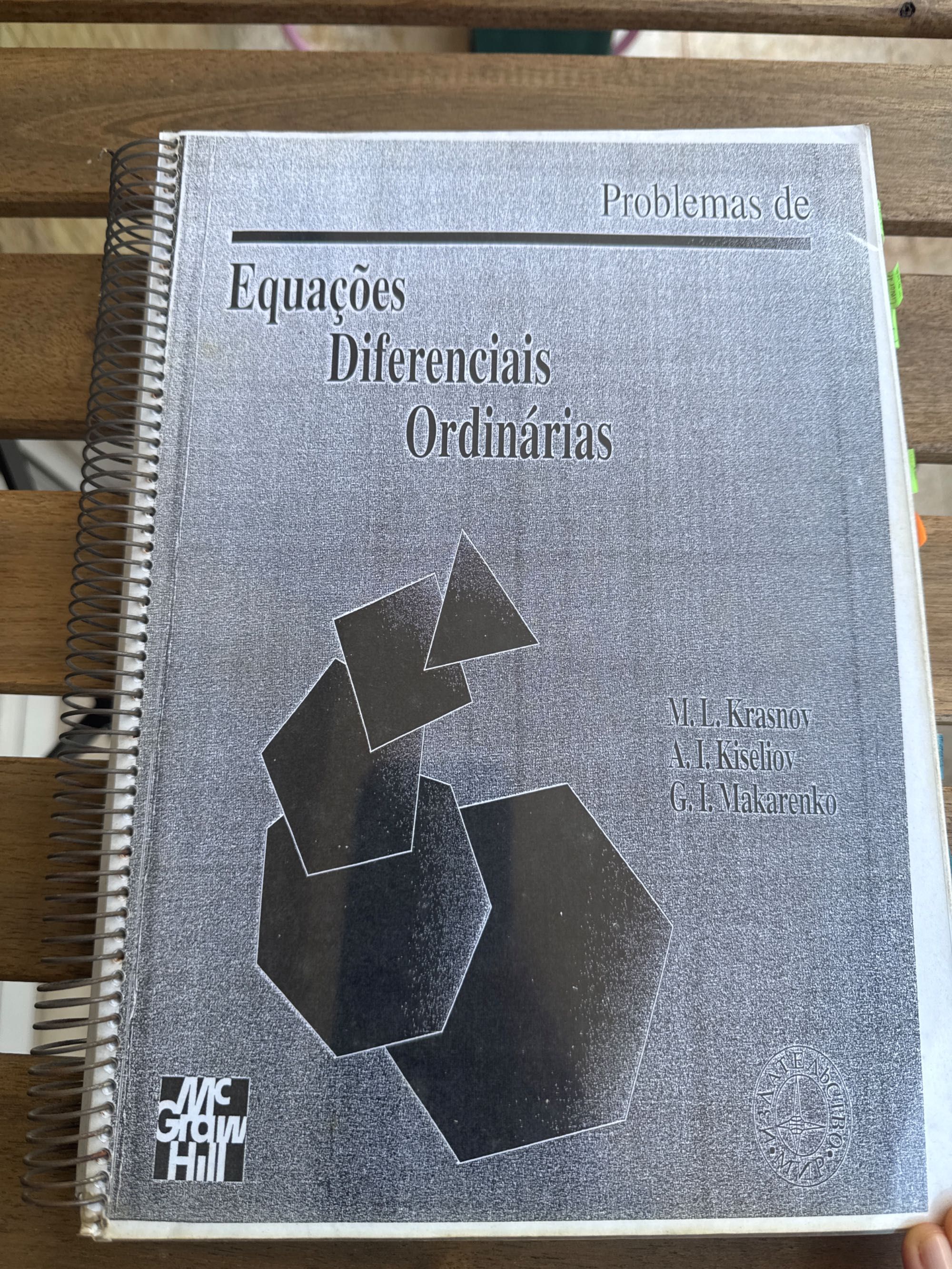 Livro Problemas de Equações Diferenciais Ordinárias