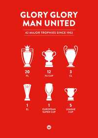 Plakat Manchester United Trophies 50x70 cm WYPRZEDAŻ!
