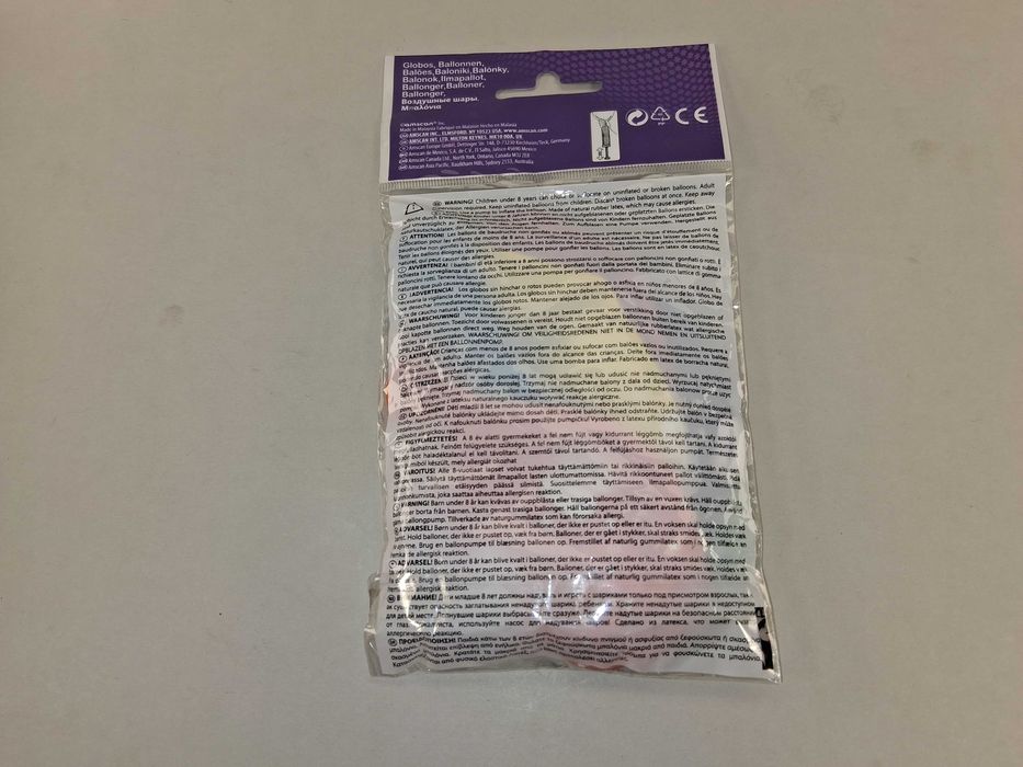 N146 Balony Lateksowe Amscan 90 Urodziny Baloniki Zestaw 6 Sztuk