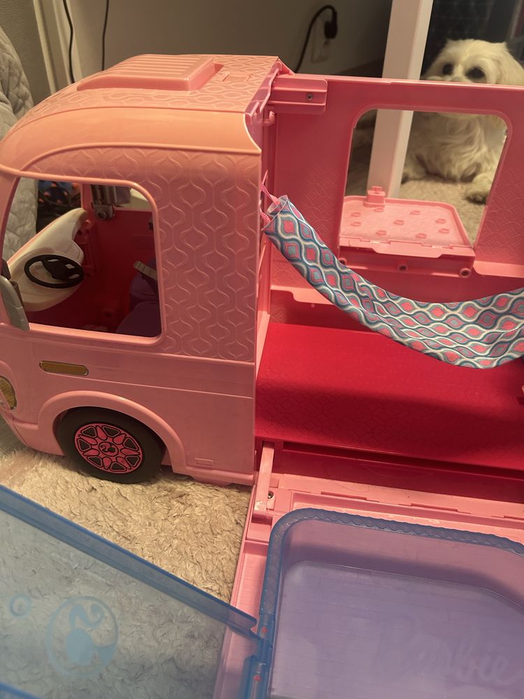 Camper Barbie duży rozkladany
