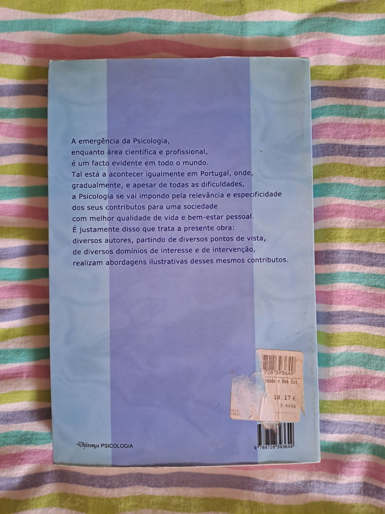 Livro "Psicologia Saúde e Bem-Estar" de Carlos M.Lopes Pires et al.