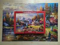 Kompletne puzzle stan idealny Mountain Hideaway, Castorland, 1500 elem