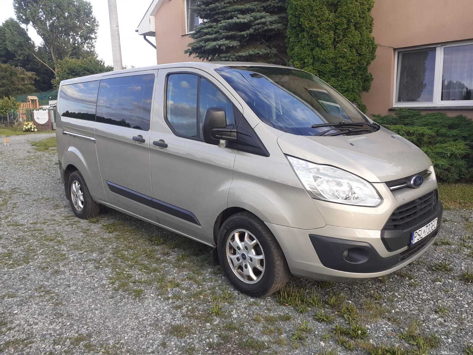 Ford Transit Custom 2.2TDCi, 125KM, 2012 rok, 9-osobowy