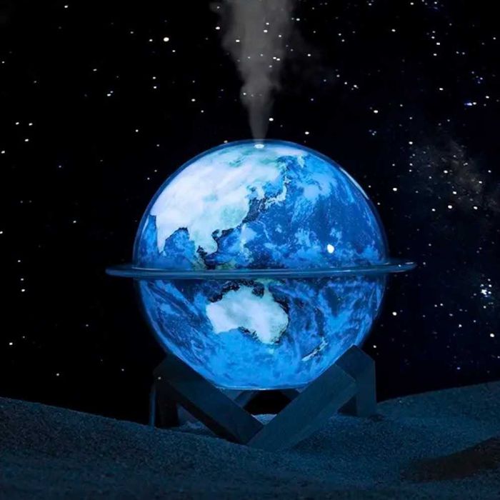 Зволожувач повітря ультразвуковий дитячий нічник місяць з підсвіткою