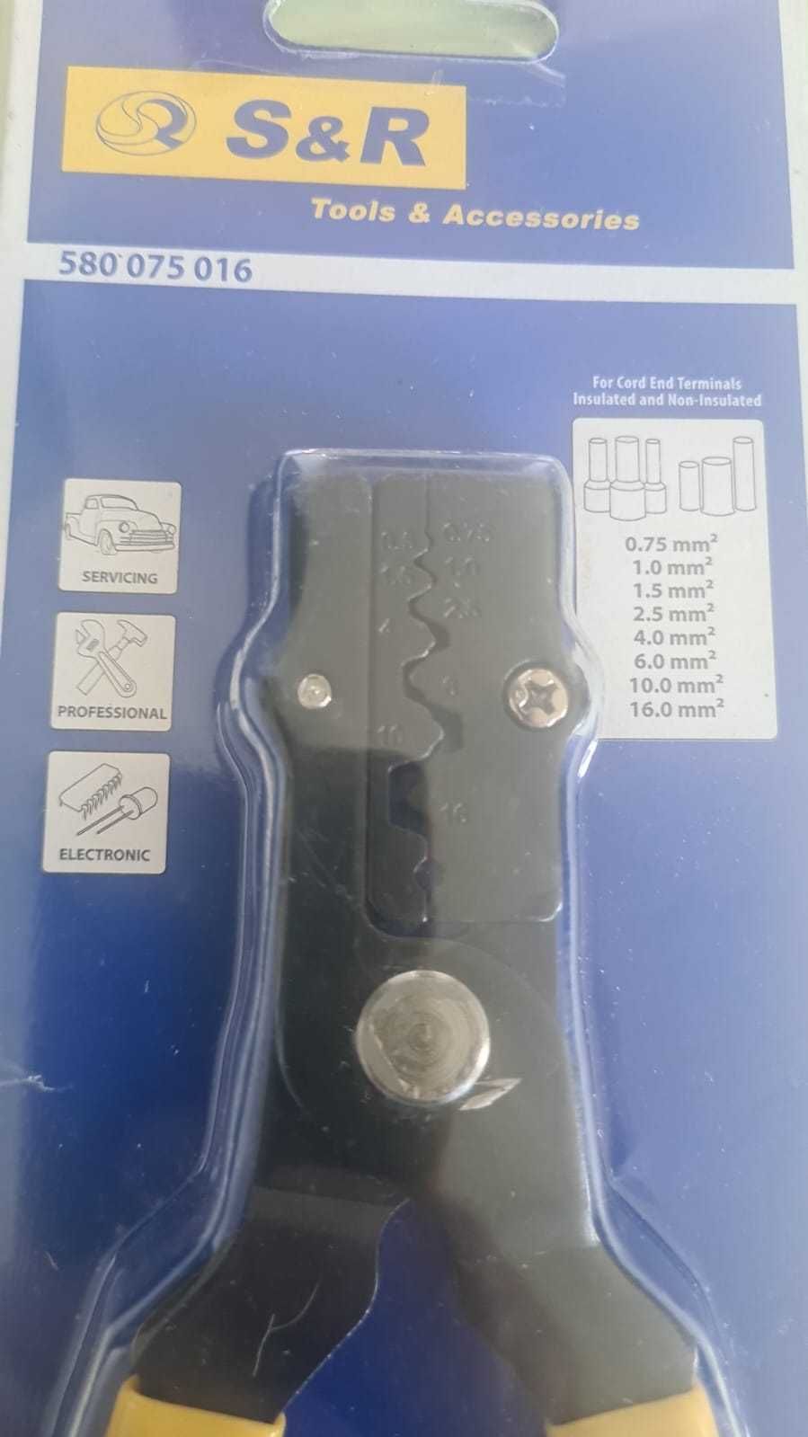 Zaciskarka konektorów tulejek nieizolowanych S&R 0,75 - 16 SPP238