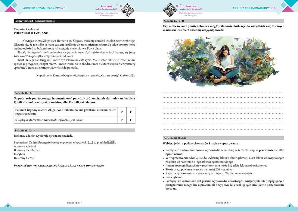 6XNowy Egzamin Ósmoklasisty Arkusze Repetytoria Polski Matematyka Greg