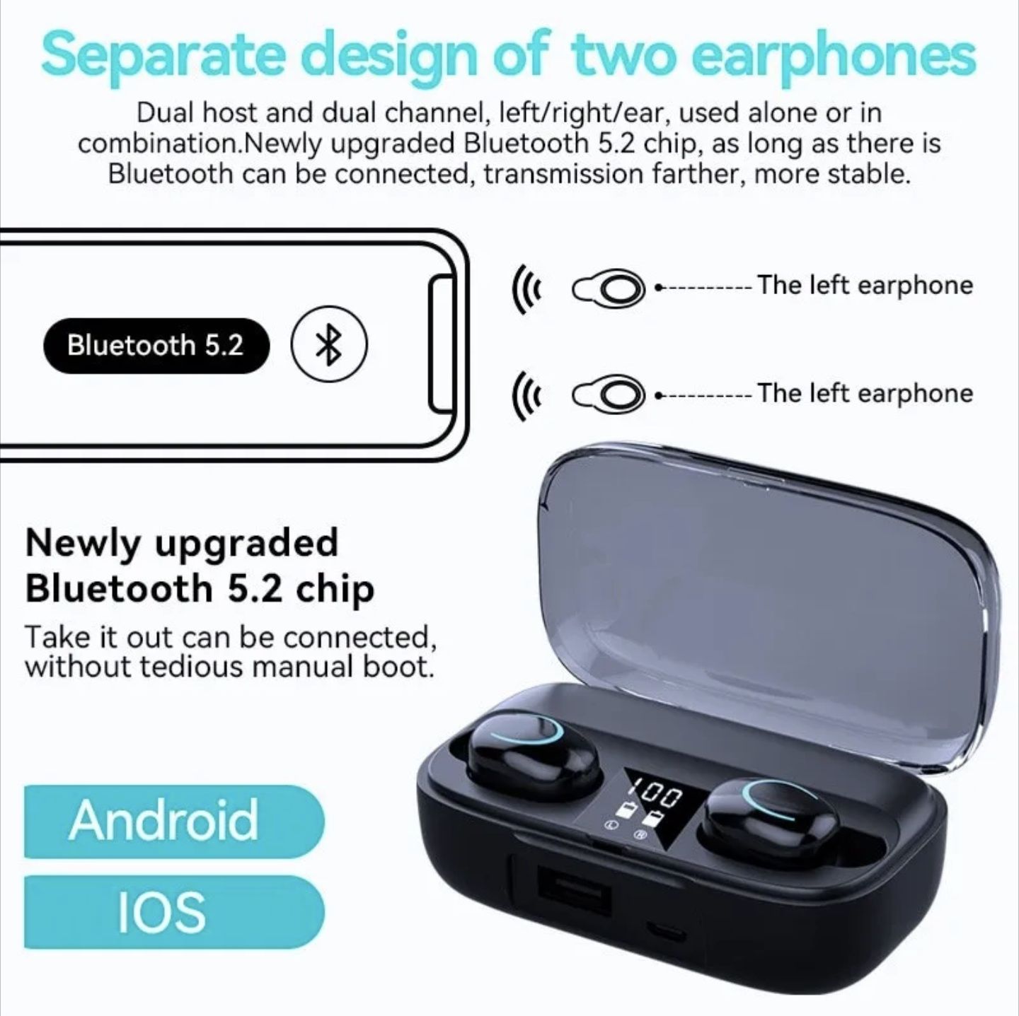 Безпровідні навушники Bluetooth Smart Toush X10