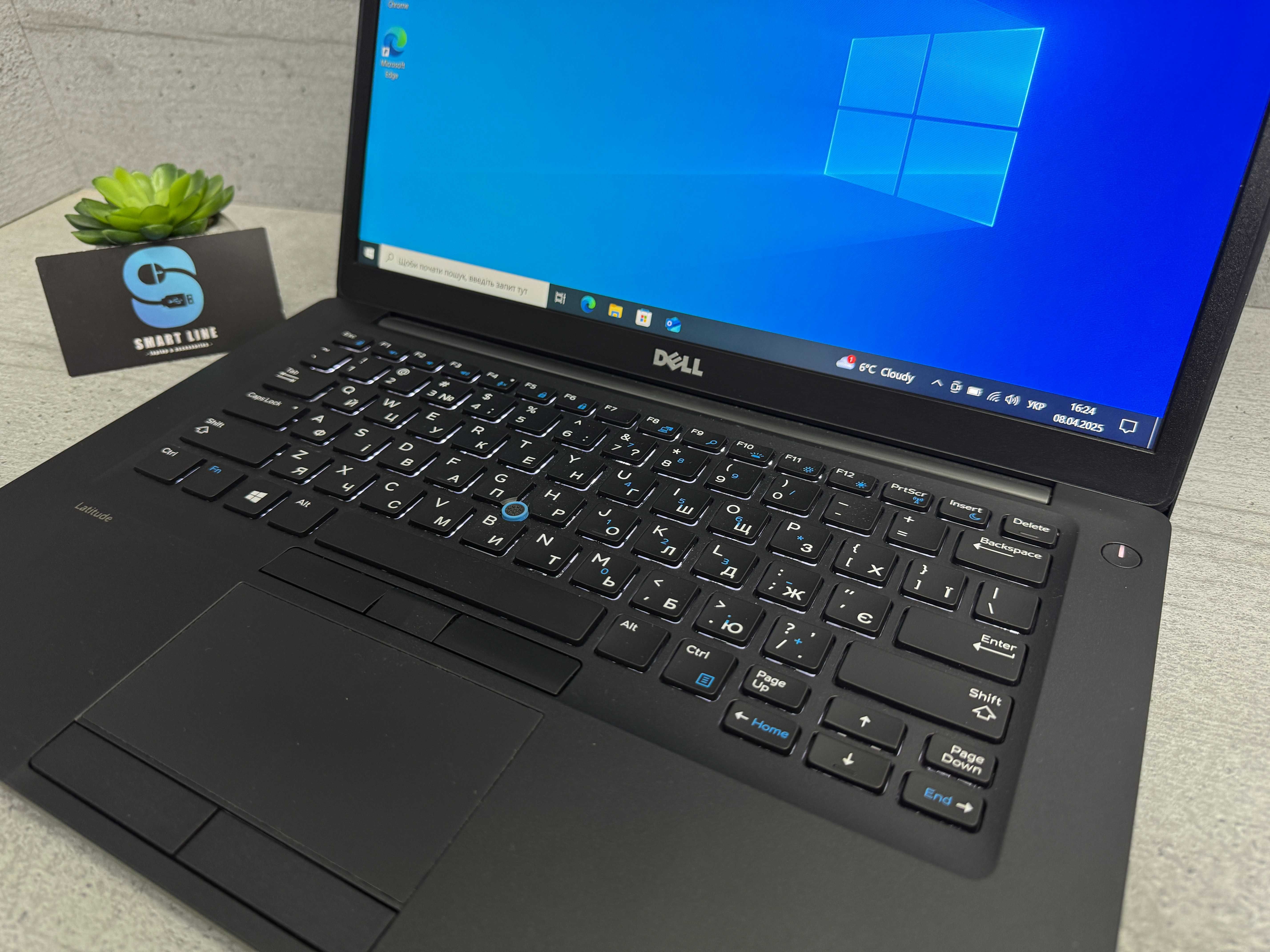 256gb/i5-7300u/Компактний ноутбук Dell Делл 7480/14” FullHD ips