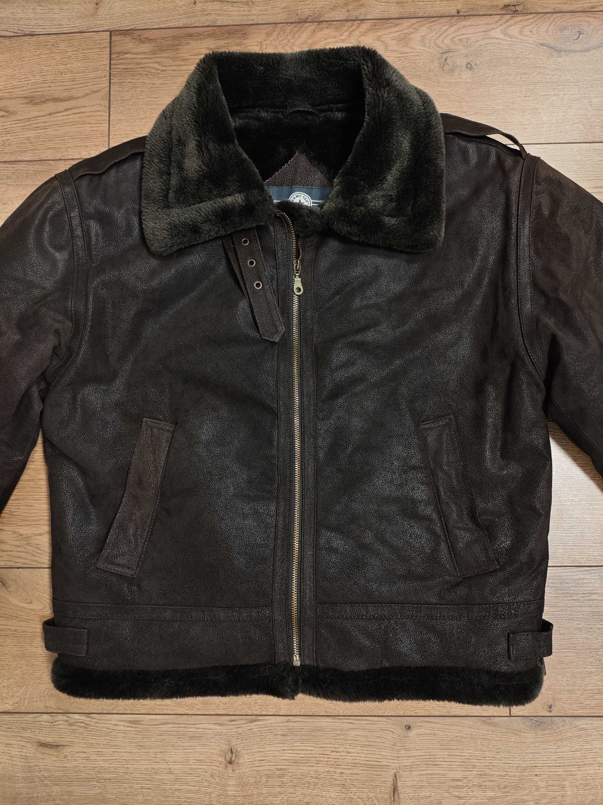 Army tex suisse 1972 р M чоловіча кор шкіряна військова куртка авіатор