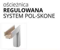 Ościeżnica regulowana system Pol-Skone, prawa, 80, antracyt