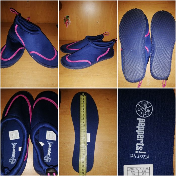 Аквашузы Grivit. Обувь для плаванья. Тапочки для плаванья. Коралки 42