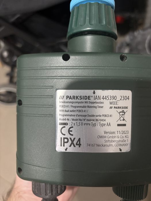 Sterownik nawodnienia Parkside PEBCD A1 - 2 sekcje